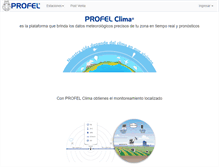 Tablet Screenshot of profelclima.com